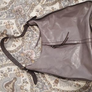 Hobo Brand grey leather hobo bag